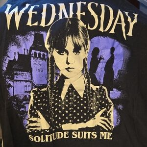 Wednesday Black Short Sleeve Tee